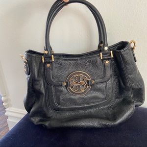 Tory Burch Amanda Satchel ❤️Black Leather Purse ❤️